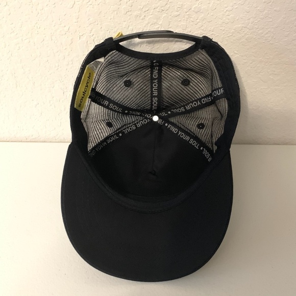 SOULCYCLE Embroidered Skull Trucker Hat Mesh Snapback Black Unisex Adult - Picture 7 of 8